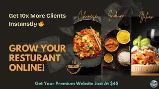 Get a Stunning Restaurant Website &ndash; Boost Your Business Online! #codewithbitwizards