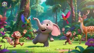 The Adventures of the Happy Elephant | Jungle Safari Nursery Rhyme for Kids