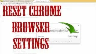 Reset Chrome Browser Settings-How to Access Reset Button on Chrome