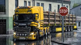 Euro Truck Simulator 2 | Scania S730 Logs Transport 🇧🇦 Bihać ➡️ Banja Luka (Road to Black Sea)