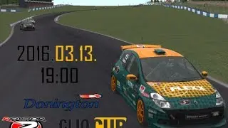 rFactor 2 @ HRF1RT Online League - Clio Cup - Donington - Race #1