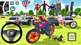 🦚 Indian Thift Auto🔥 Monster Spiderman 🥳 Ironman Game Racing 3D 🌈 Lot's of Ambulance Car Showroom