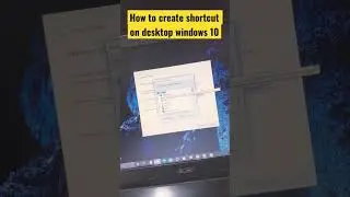 How to create shortcut on desktop windows 10