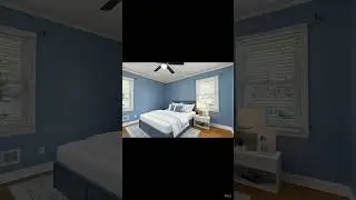 Bedroom with Modern Style Digital Staging service #shorts