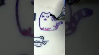 Chonky the Cat #tattoo #practice #jetblacktattoos