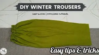 Box Trouser Cutting and Stitching |Very easy box trouser cutting & stitching