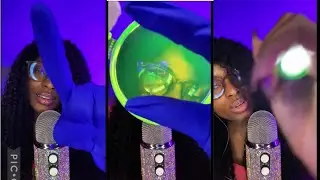 ASMR Eye Exam W/Light Triggers and Glove Sounds