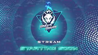 White Wolves Animated Starting Soon Screen
