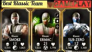 MK Mobile. Klassic Team is INSANE | Smoke, Ermac and Sub-Zero | UNDEFEATED🔥 | FW GAMEPLAY