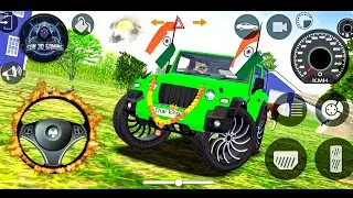 Modified Mahindra Thar😈Indian green Thar (Gadi Wala Games) Car Game Android Game - #2026 #game 