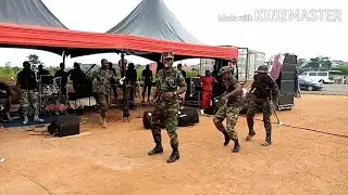 Army band preform live@ wood village with kwaku gyasi