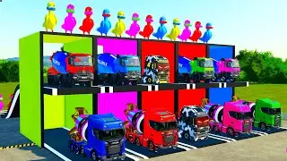 MEGA COLOR GARAGE &ndash; COLE&Ccedil;&Atilde;O COMPLETA DE CAMINH&Otilde;ES BETONEIRA COLORIDOS | FS22