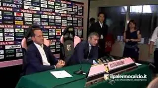 Palermo, presentazione del direttore sportivo Sean Luca Sogliano