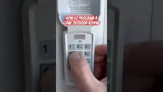 Genie garage door keypad programming #shorts
