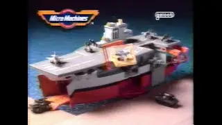 Micro Machines Aircraft Carrier & Cargo Plane Playsets (Galoob) TV Commercial - 1989