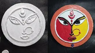 Easy Maa Durga Lippan art step by step |