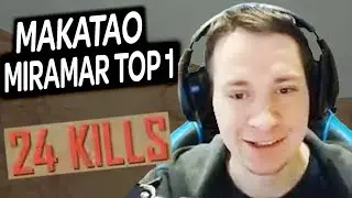 MAKATAO РАЗНОСИТ МИРАМАР | SOLO FPP TOP 1 | PUBG