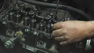 Setting valves on an MGB Roadster.