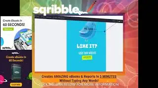 SQRIBBLE(software) - Creates AMAZING eBooks & Reports In 5 MINUTES Without Typing Any Words!