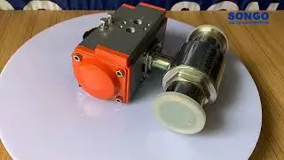 food grade sanitary pneumatic ball valve stainless steel clamp double acting