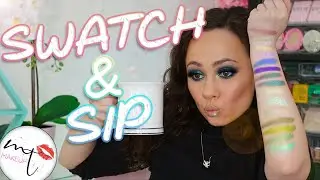 this is why indie shadows are better than high end // Terra Moons Cosmetics Swatch & Sip