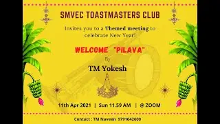 Minutes of SMVEC Toastmasters club's 63rd Meeting.