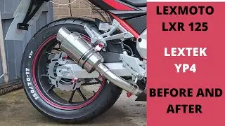 lexmoto lxr,  lextek exhaust yp4