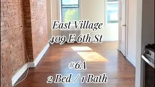 SPACIOUS East Village, NYC 2Bed/1Bath (409 E 6th St Apt. 6A) #nyc #nycapartment #apartmenttour