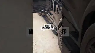 ScorpioN Automatic foot step electric running board when you open the door #car #scorpio #viralvideo