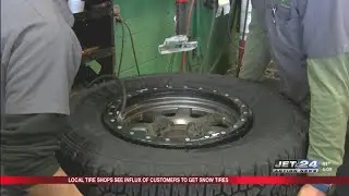 Local tire shops see influx of snow tire customers
