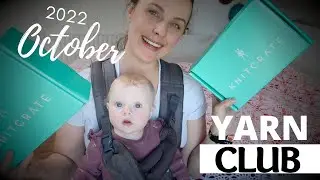 YARN BOX KNITCRATE - OCTOBER 2022 // Yarn Clubs - fingering and worsted weight yarn