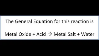 Metal Oxides and Acid Song (AQA Metal Oxides and Acid)
