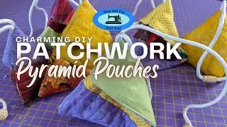 Charming DIY Patchwork Pyramid Pouches