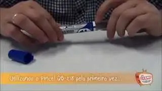 Utilizando o Pincel para Quadro Branco com Refil da Gramp Line
