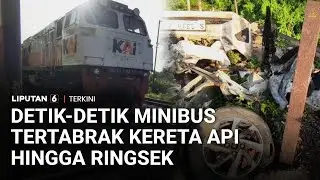 Minibus Tertabrak Kereta Api di Perlintasan Tanpa Palang Dusun Dati, Lamongan, Pengemudi Tewas
