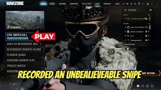 Recorded an UNBEALIEVEABLE SNIPE #warzone #callofduty #cod #clips #shorts #viral