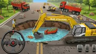 City Road Builder Simulator 3D - Excavator Construction JCB & Dump - Android GamePlay #truck #jcb