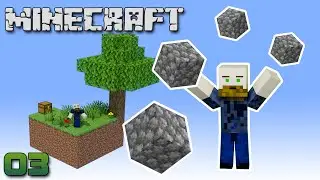Zero Loss Cobblestone Generator and Starter Base - Minecraft 1.18 Skyblock Survival Series Episode 3