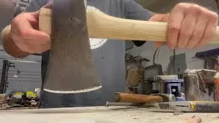 5lb Kelly Works stelletto rafting axe hang for William Ross