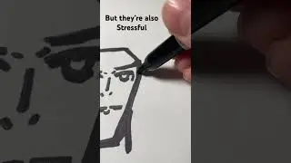 Sharpies are stressful #art #drawing #sharpie #artvideo