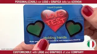 LoveTestCard - Articolo promozionale per San Valentino / Fun promotional item for Valentine's Day