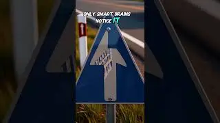 This Sign Changes Direction#opticalillusion #visualtrick #shorts #mindgame #brainfacts