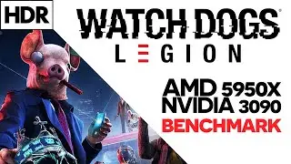 AMD 5950X + RTX 3090 BENCHMARK 🔥 Watch Dogs Legion 🔥 3440x1440 + HDR + RAY TRACING + DLSS + ULTRA