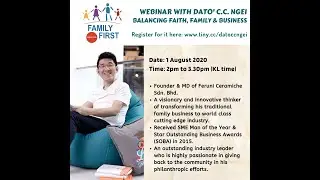 'Balancing Faith, Family & Business' by Dato' CC Ngei