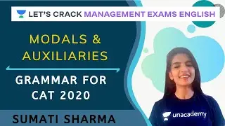 Modals & Auxiliaries | Grammar for CAT 2020 | CAT/MBA I Sumati Sharma