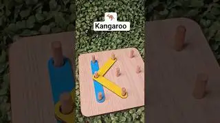 Letter (K) 🦘 #kangaroo #toys #اطفال ##shorts #kids #children #alphabet #learning #play #fun