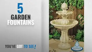 Top 10 Garden Fountains [2018]: Ambiente Elizabethan 3 Tier Fountain Water Feature