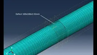 ABAQUS Creating a defect in pipe