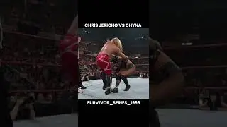 Chris Jericho vs Chyna Match in Survival Series 1999 #wwe #wwewrestler
