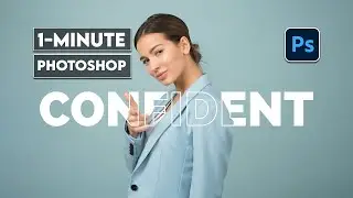 1 MINUTE PHOTOSHOP   Outline Text Effect in Photoshop 2023
